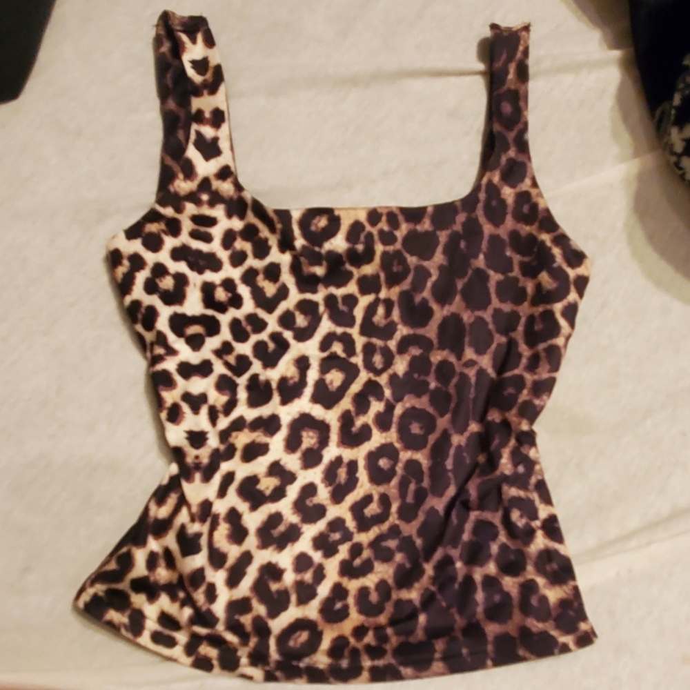 Leopard Print Crop Top
